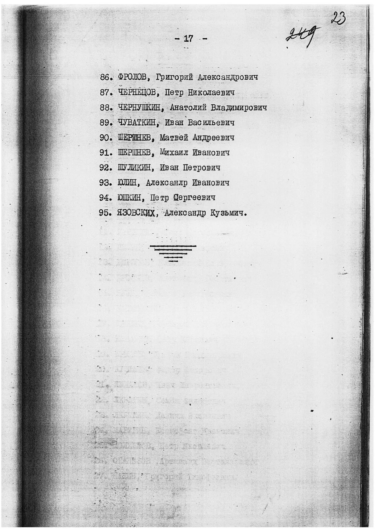Сталинские списки: список лиц от 27 февраля 1937 года. Москва-центр и еще 13 регионов