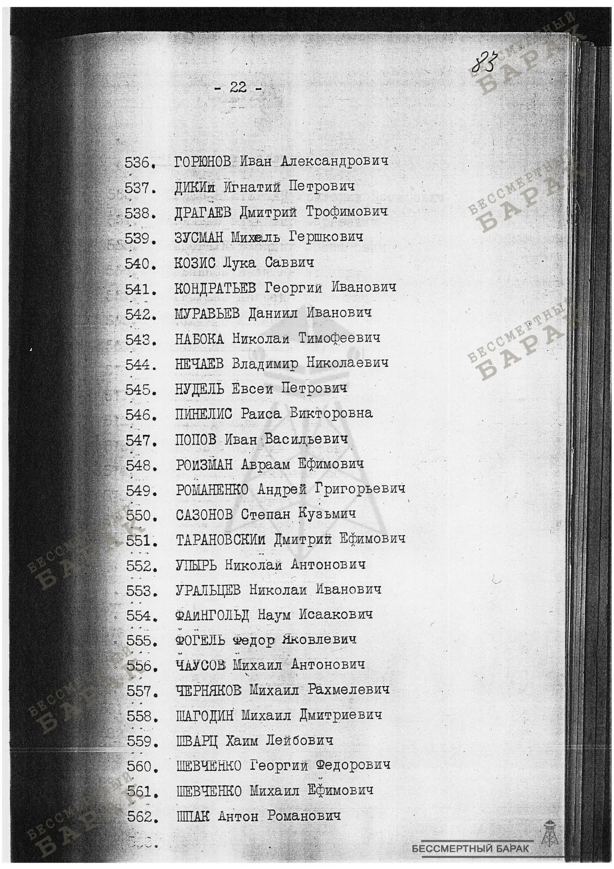 Сталинские списки: список лиц от 12 сентября 1938 года. Украинская ССР