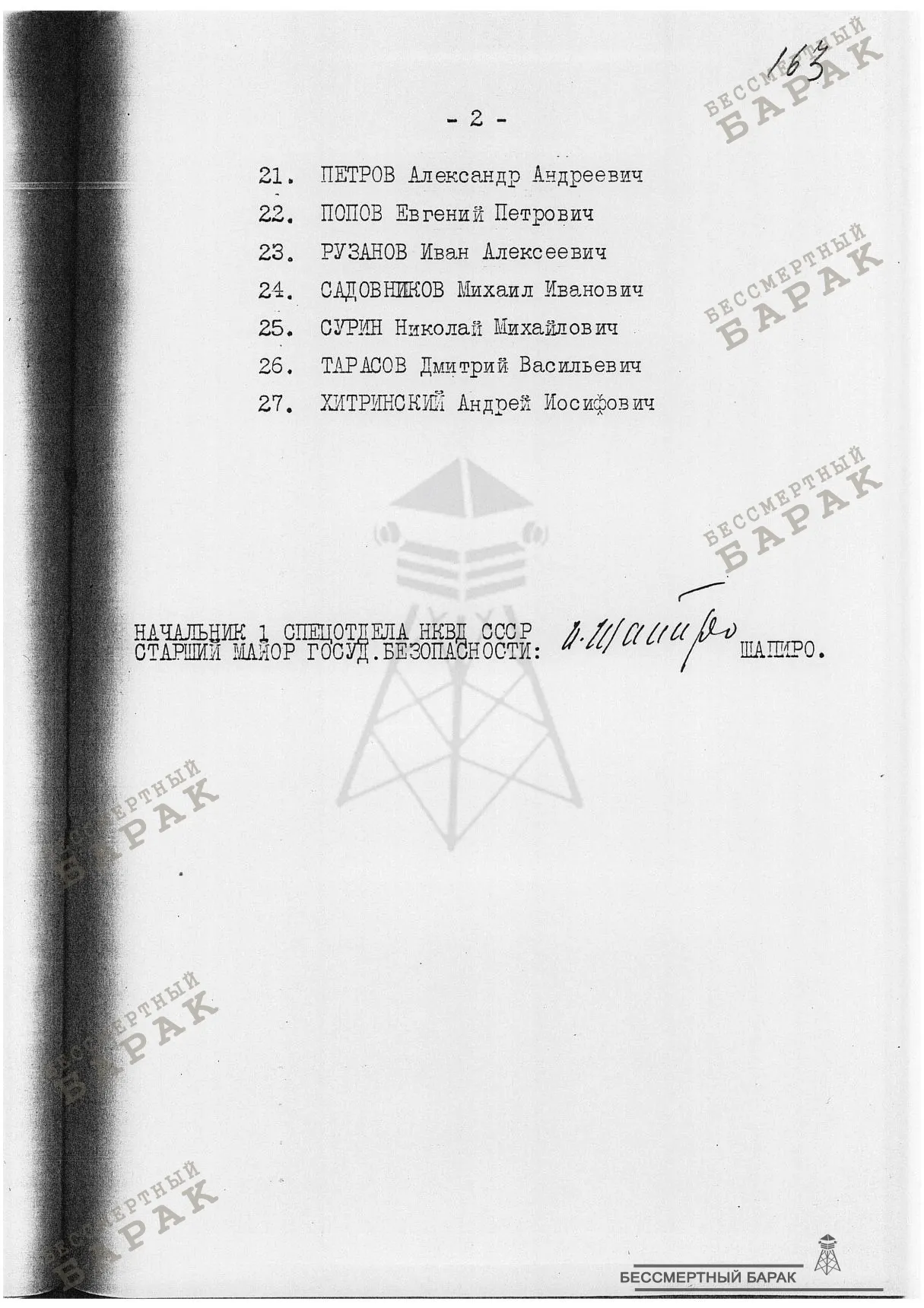 12.09.38 Список лиц - Московская область,ДТО УГБ УНКВД МО по Метро,Московско-Окружная ж.д.,ж.д.им.Дзержинского,Ленинская ж.д.,БЕЛБАЛТЛАГ НКВД,ВОЛГОЛАГ НКВД